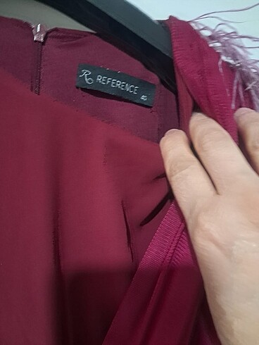 40 Beden bordo Renk Tesettür abiye