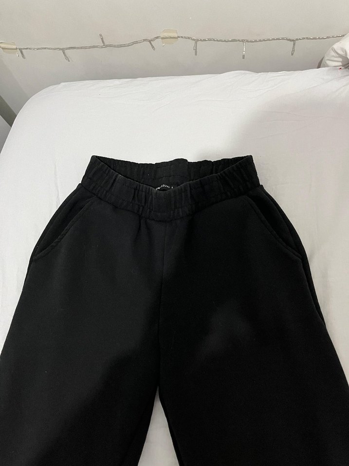 Siyah Rahat Kesim Kadın Eşofman - Görsel 3