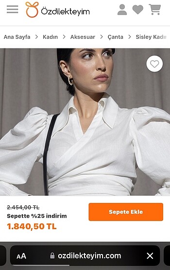 Beden camel Renk Sisley çanta