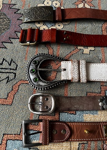 Kadın Deri Kemerler - Vintage Tarz - Görsel 5