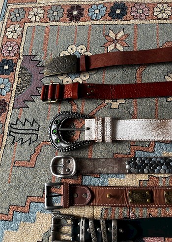 Kadın Deri Kemerler - Vintage Tarz - Görsel 2