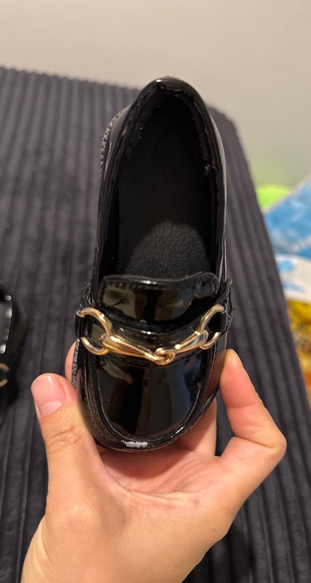 Klasik Siyah Tokalı kız Çocuk Loafer - Görsel 2