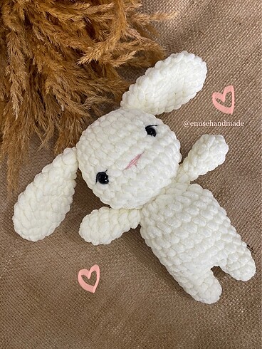 Amigurumi kadife ipten tavşan