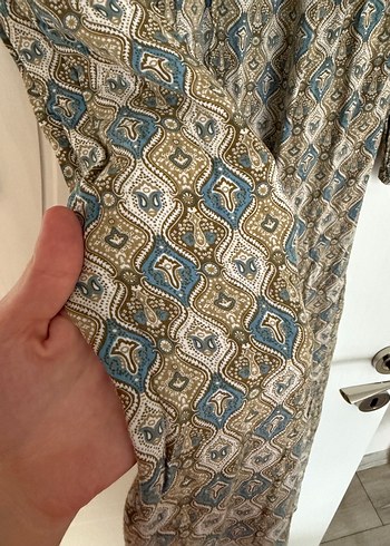 Bohem Stil Uzun tesettür Elbise - Görsel 3