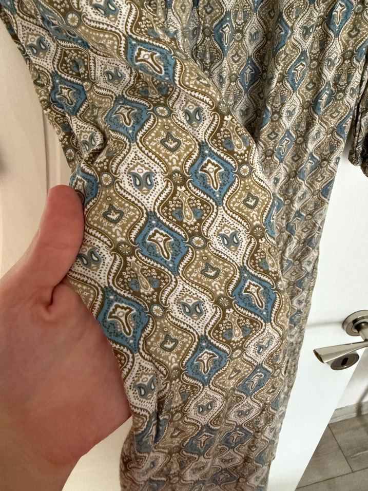 Bohem Stil Uzun tesettür Elbise - Görsel 3