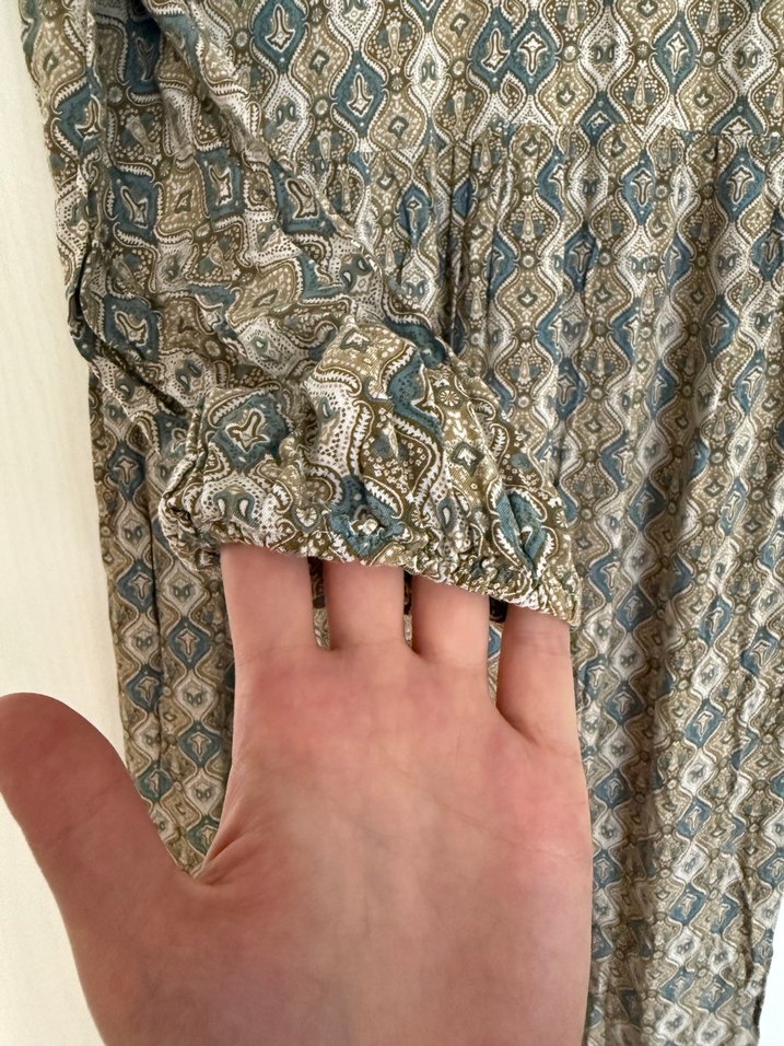 Bohem Stil Uzun tesettür Elbise - Görsel 4