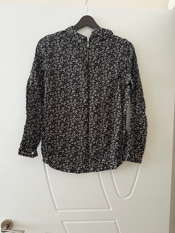 Küçük çiçek desenli kısa bluz tunik - Görsel 2