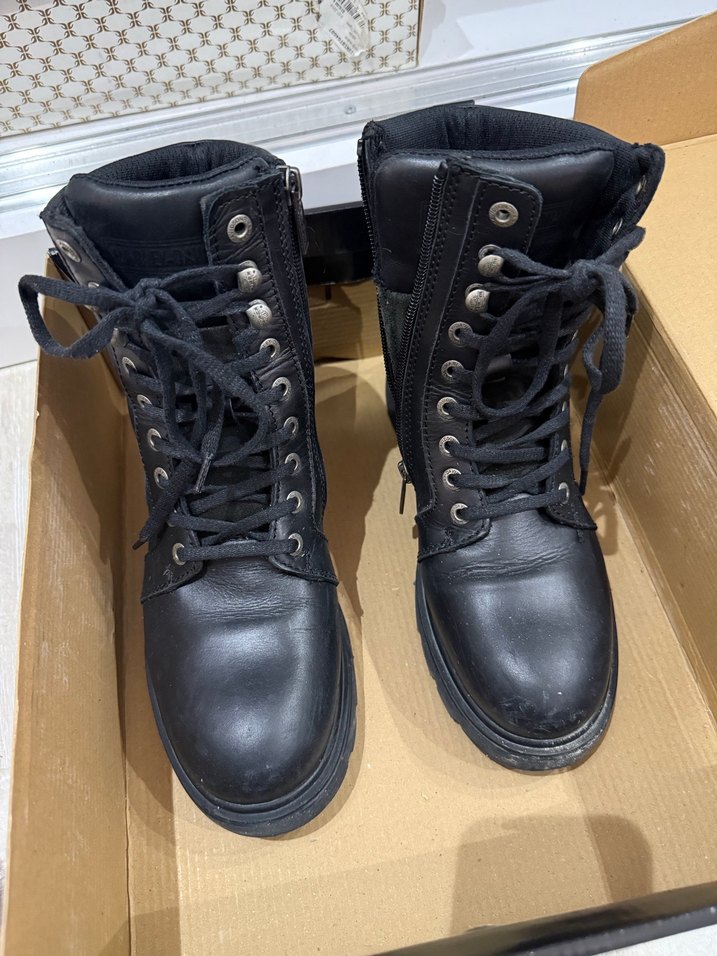 Harley Davidson Hakiki Deri Bot - Görsel 2