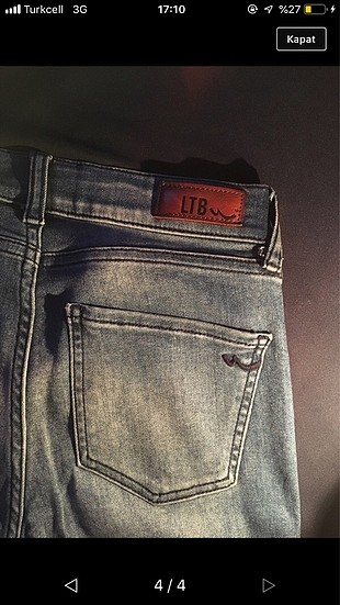 27 Beden mavi Renk Ltb jean