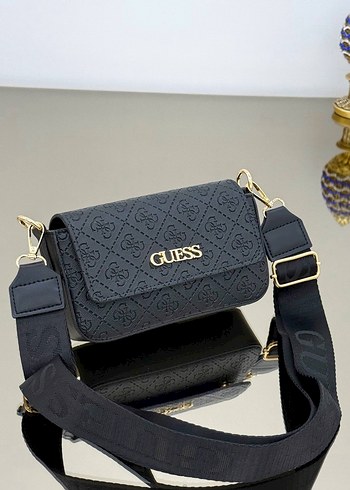 Diğer Mavi Baskılı Guess Deri Kadın Çanta