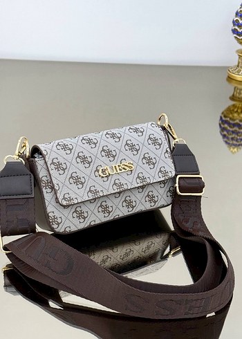 Beden Mavi Baskılı Guess Deri Kadın Çanta