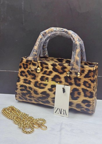 Beden Bej Deri Kadın El Çantası - Zara model