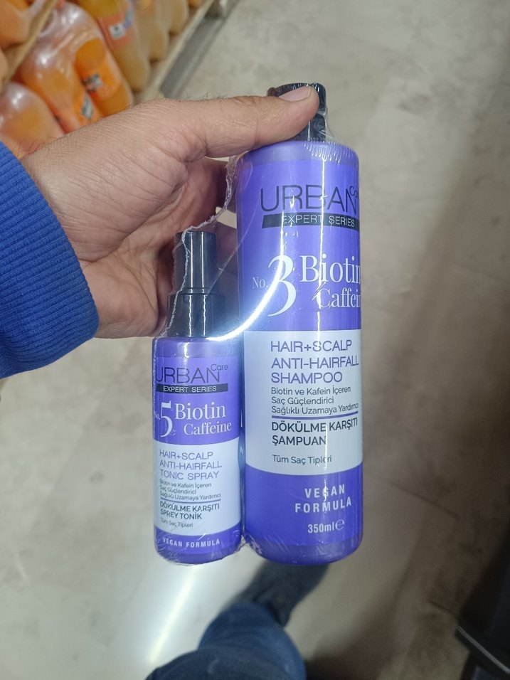 Urban Expert Serisi Biotin ve Kafein Saç Serumu ve Şampuanı - Görsel 2