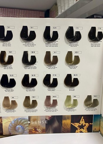 Saç Boyası Renk Kartelası - Görsel 4