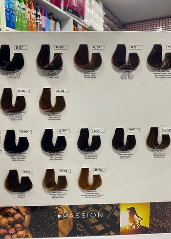 Saç Boyası Renk Kartelası - Görsel 2