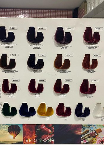 Saç Boyası Renk Kartelası - Görsel 3