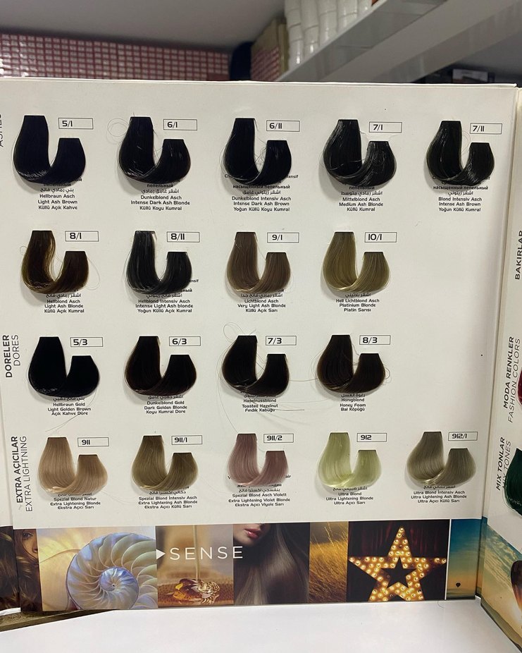 Saç Boyası Renk Kartelası - Görsel 4