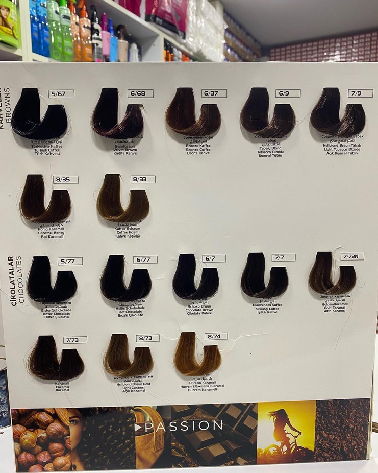 Saç Boyası Renk Kartelası - Görsel 2