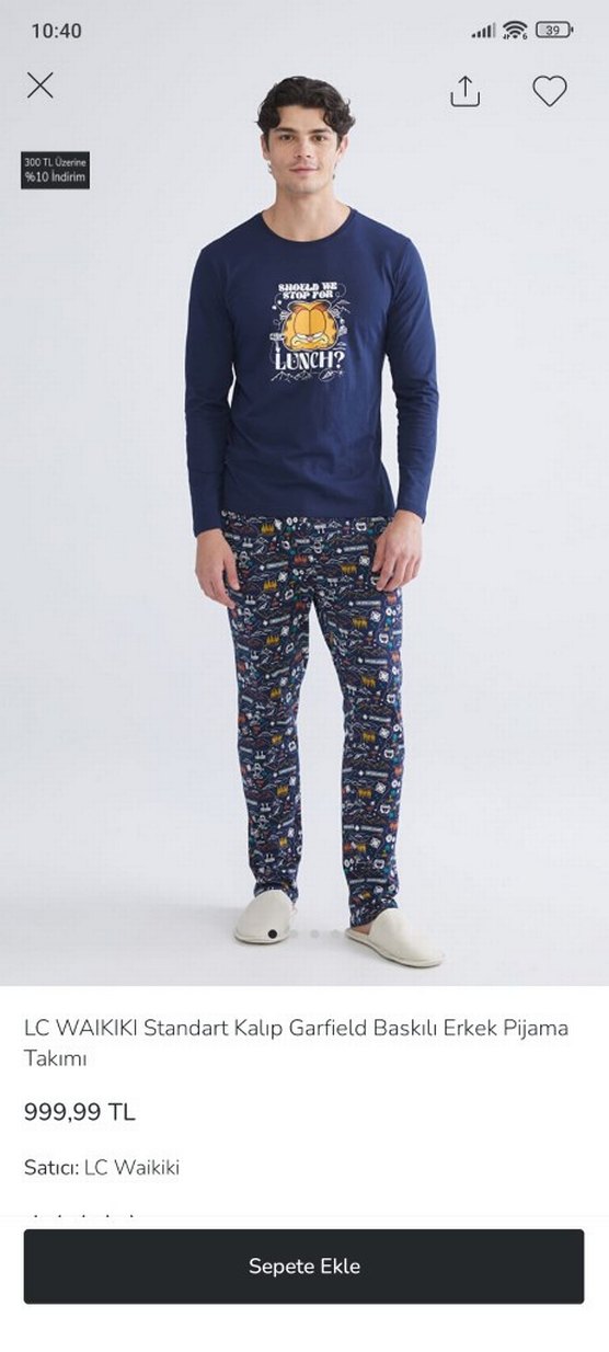 Fenerbahçe Baskılı Erkek Pijama Takımı - Görsel 5