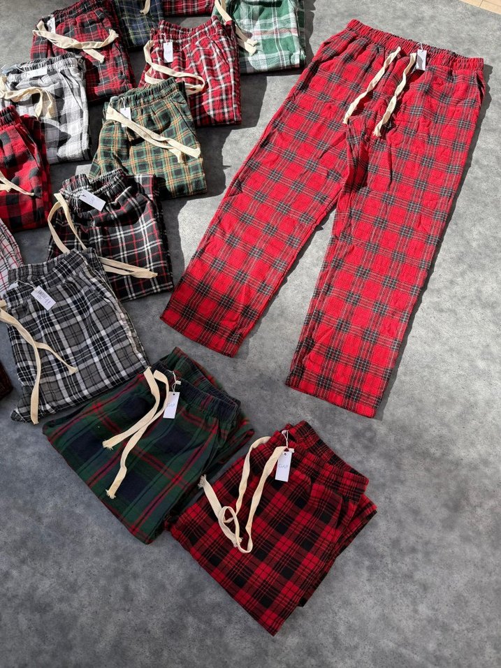 Erkek Çok Renkli Ekose Rahat Pijama Altı - Görsel 3