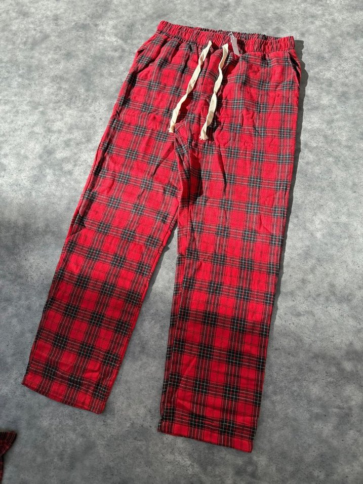 Erkek Çok Renkli Ekose Rahat Pijama Altı - Görsel 4