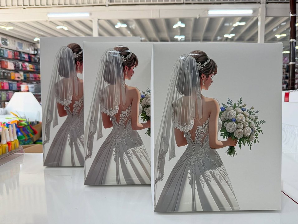 Beyaz Mini Düğün Smokin Kartı - Görsel 2