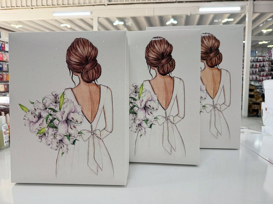 Beyaz Mini Düğün Smokin Kartı - Görsel 3