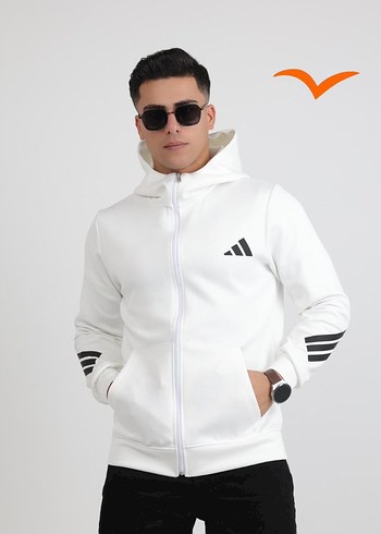 Kapüşonlu Erkek Haki Spor Ceket - Görsel 5