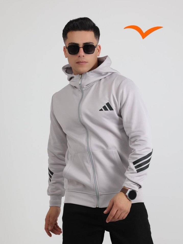 Kapüşonlu Erkek Haki Spor Ceket - Görsel 3