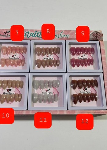 Royal Paris Çok Renkli Işıltılı Takma Tırnak Seti - Görsel 2