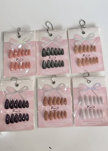 Pastel Pembe Tırnak Süsleri Seti - Görsel 2