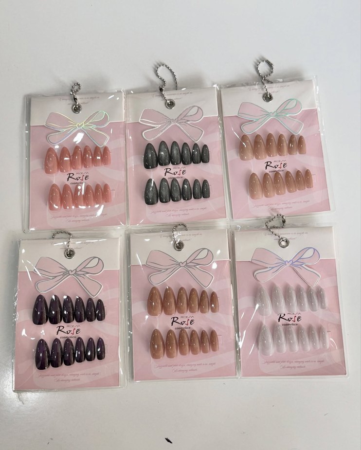 Pastel Pembe Tırnak Süsleri Seti - Görsel 2