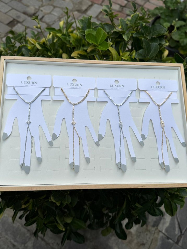 LUXURN Zincir Detaylı Kadın El Zinciri - Görsel 4