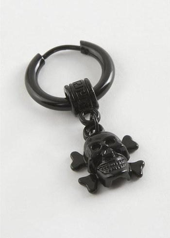 Gri Erkek Kurukafa Küpe - Görsel 8