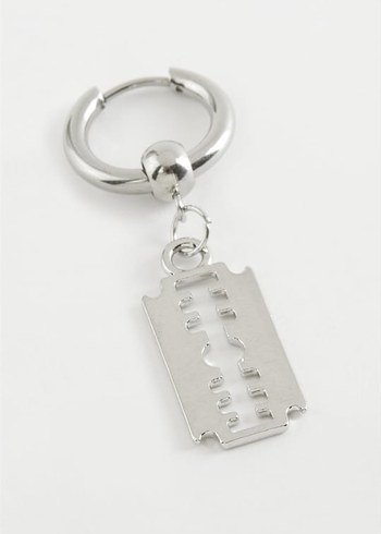 Siyah Erkek Punk Küpe - Görsel 10