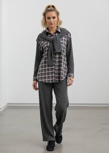 Kadın Bej Gömlek - Ofis ve Günlük - Görsel 7