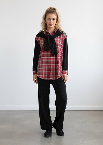 Kadın Bej Gömlek - Ofis ve Günlük - Görsel 4