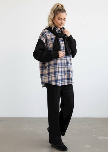 Kadın Bej Gömlek - Ofis ve Günlük - Görsel 6