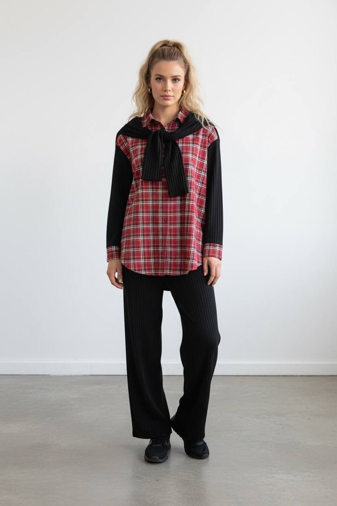 Kadın Bej Gömlek - Ofis ve Günlük - Görsel 4