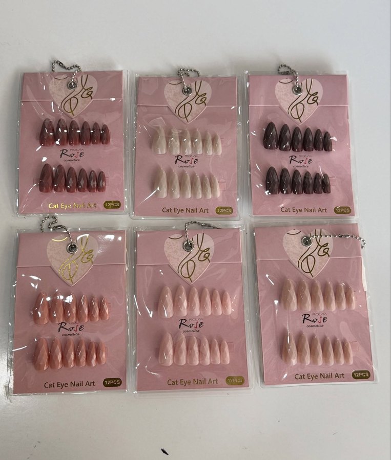 Kedi Gözü Tırnak Süslemeleri, Çeşitli Koyu Renkler - Görsel 2