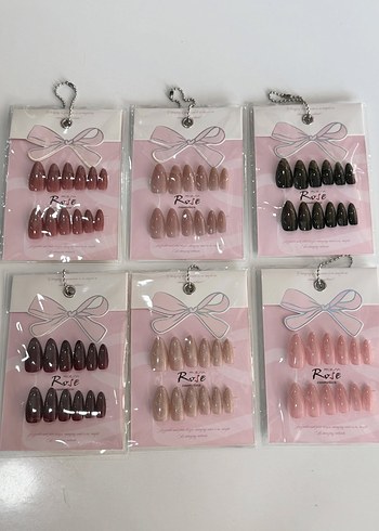 Pastel Bej Takma Tırnak Seti - Görsel 2