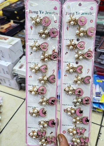 Boncuklu Çiçekli Çocuk Saç Tokası Seti - Görsel 16