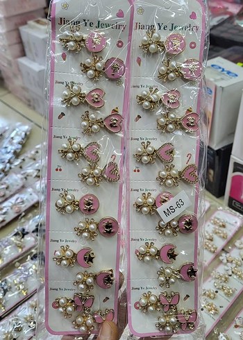 Boncuklu Çiçekli Çocuk Saç Tokası Seti - Görsel 4