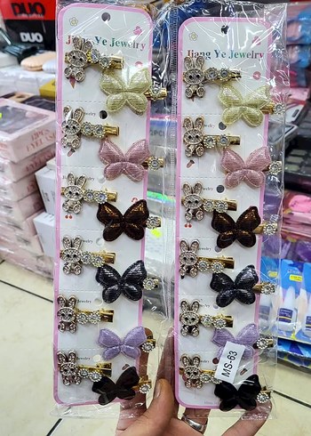 Boncuklu Çiçekli Çocuk Saç Tokası Seti - Görsel 14