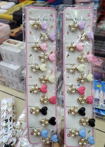 Boncuklu Çiçekli Çocuk Saç Tokası Seti - Görsel 7