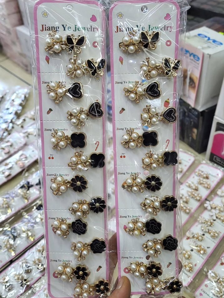 Boncuklu Çiçekli Çocuk Saç Tokası Seti - Görsel 3