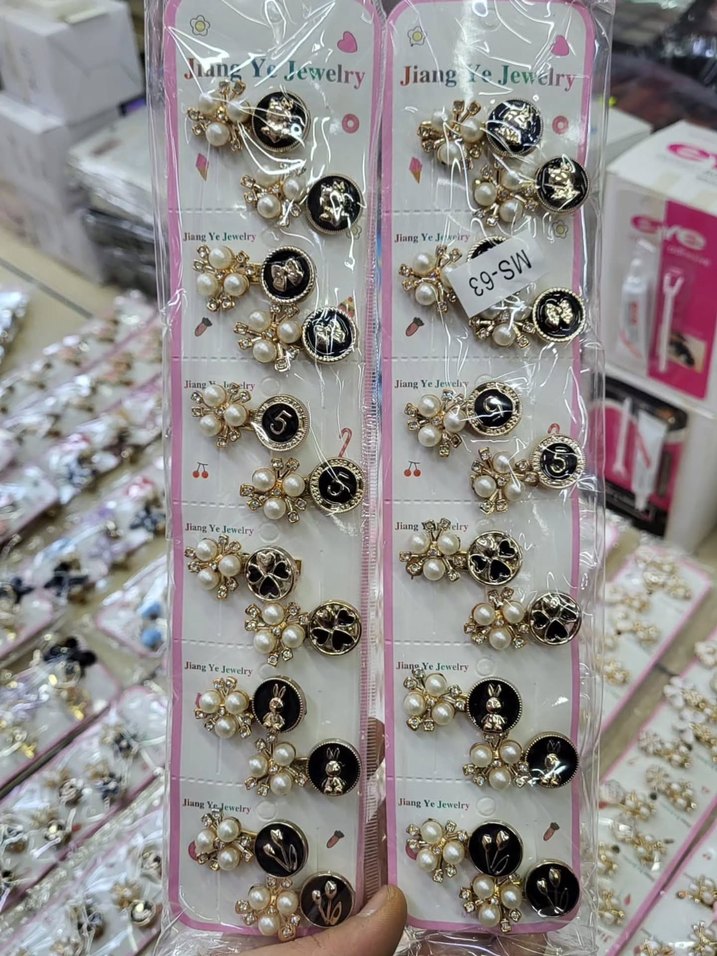 Boncuklu Çiçekli Çocuk Saç Tokası Seti - Görsel 2