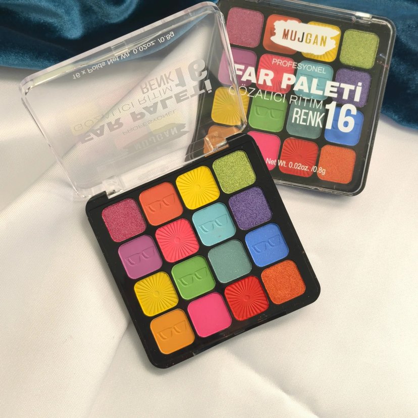 Canlı Renkli Çoklu Göz Farı Paleti - Görsel 2
