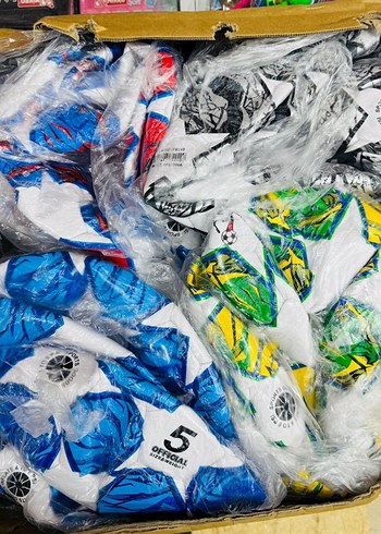 Renkli Desenli Spor Topları - 5 Adet - Görsel 3