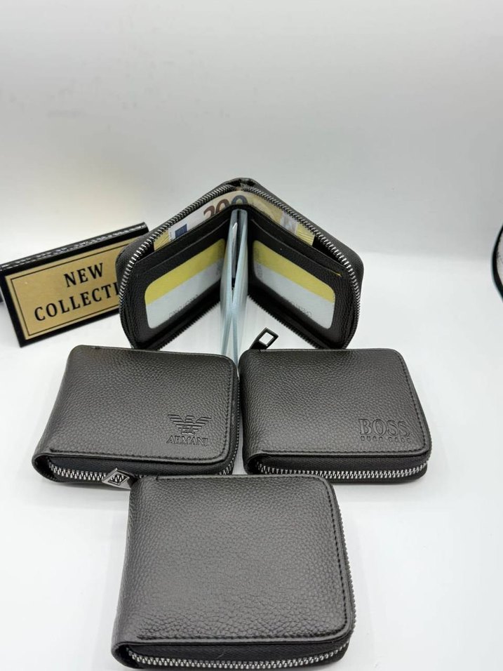 Gri Fermuarlı Erkek Cüzdanı - Görsel 2